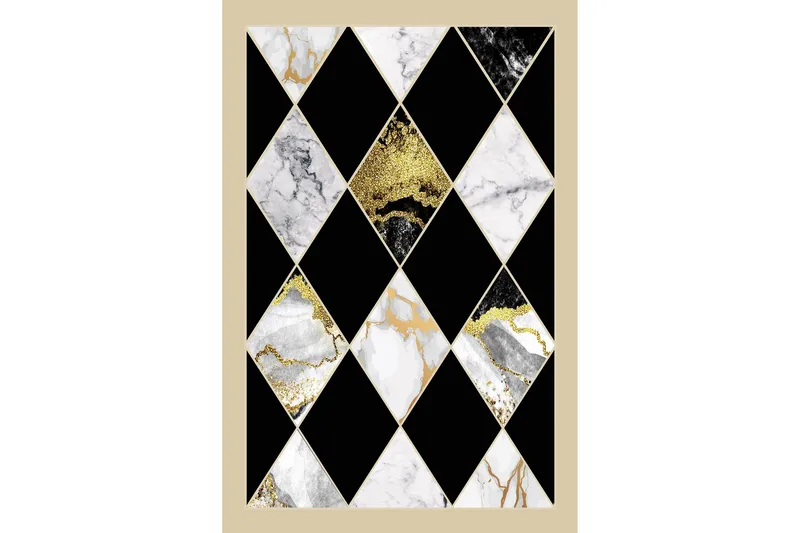 Homefesto Matta 160x230 cm - Multifärgad - Textil & mattor - Matta - Modern matta - Wiltonmatta