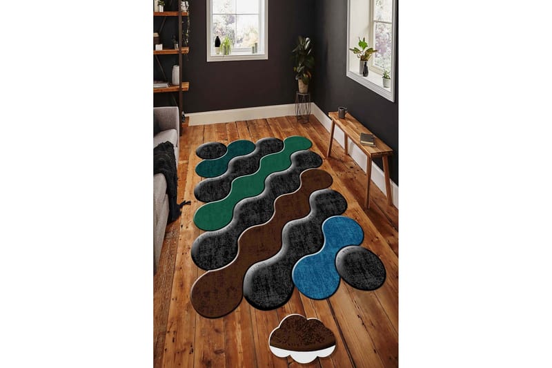 Homefesto Matta 160x230 cm - Multifärgad - Textil & mattor - Matta - Modern matta - Wiltonmatta