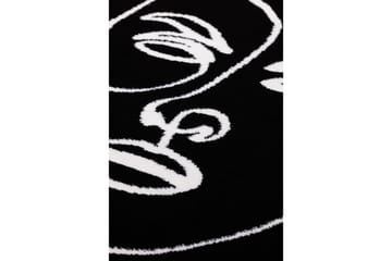 Ink Face Matta 160x230 cm - Svart - Textil & mattor - Matta - Stor matta
