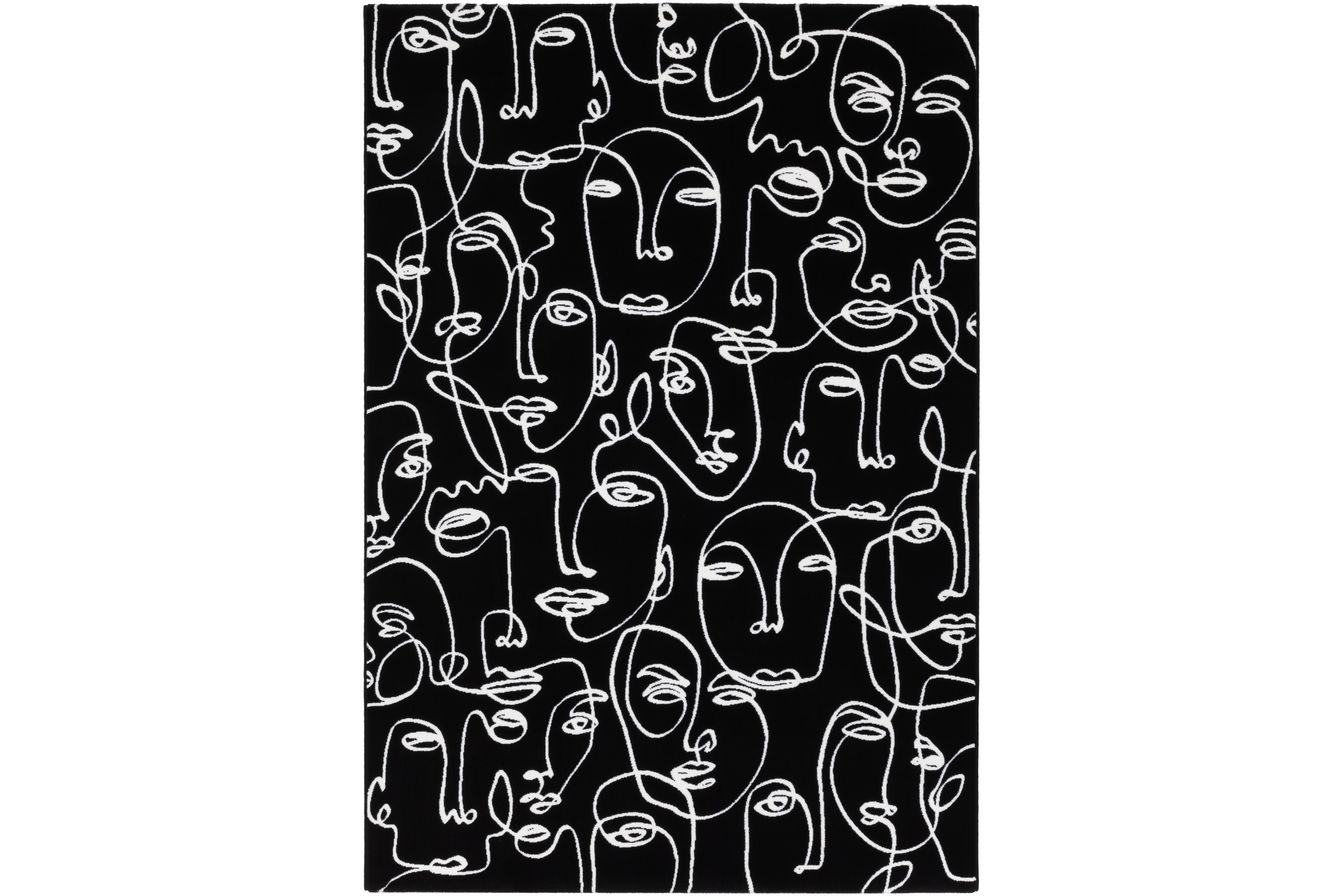 Ink Face Matta 160x230 cm Svart