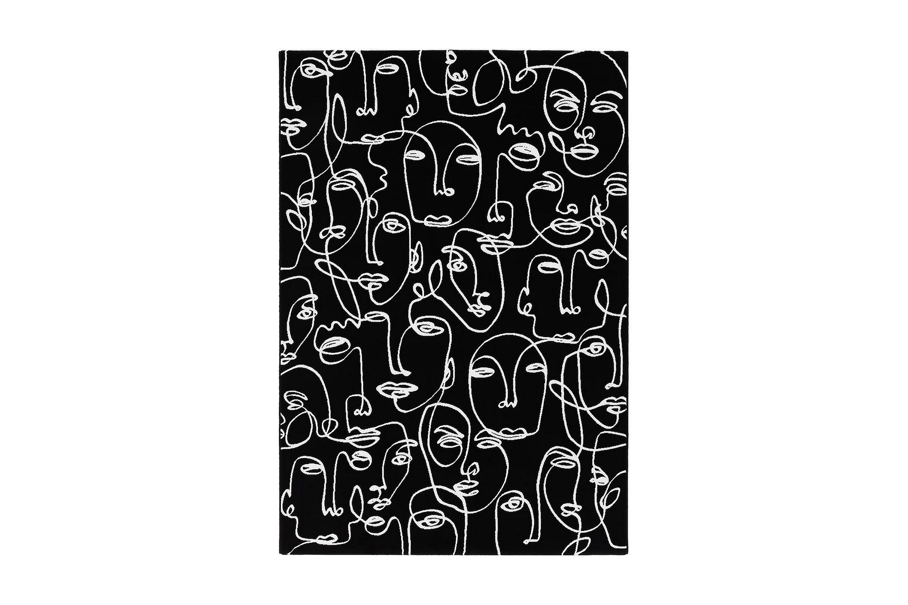 Ink Face Matta 200x290 cm Svart