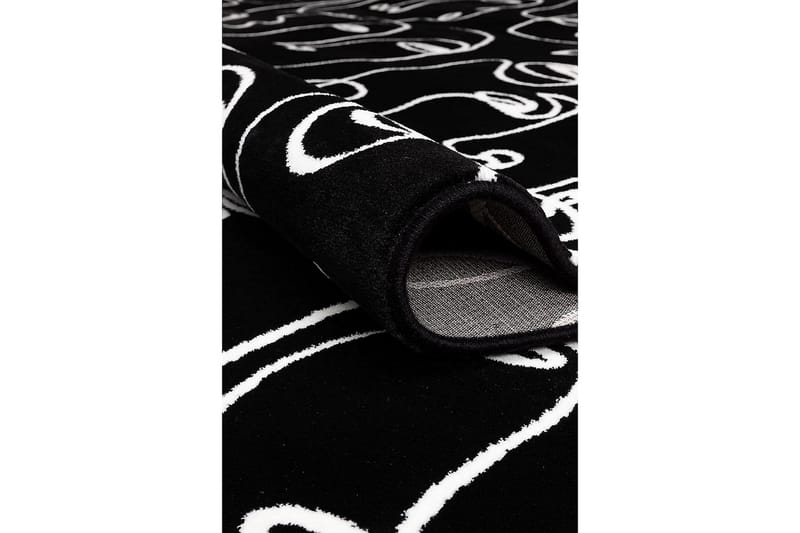 Ink Face Matta Rund 200 cm - Svart - Textil & mattor - Matta - Stor matta