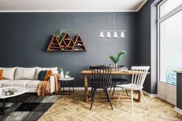 London Square Friezematta 160x230 - Svart/Grå - Textil & mattor - Matta - Modern matta - Wiltonmatta