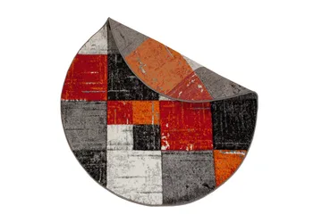 London Square Friezematta Rund 200 - Röd/Orange - Textil & mattor - Matta - Modern matta - Wiltonmatta