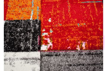 London Square Friezematta Rund 240 - Röd/Orange - Textil & mattor - Matta - Modern matta - Friezematta