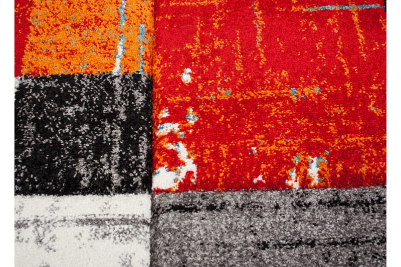 London Square Friezematta Rund 240 - Röd/Orange - Textil & mattor - Matta - Modern matta - Friezematta