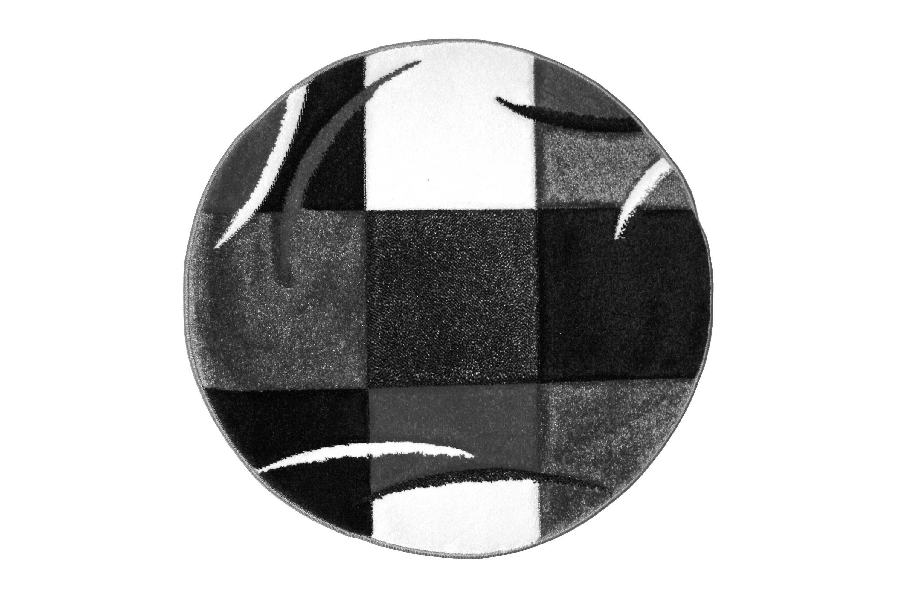 London Patch Friezematta Rund 240 Svart