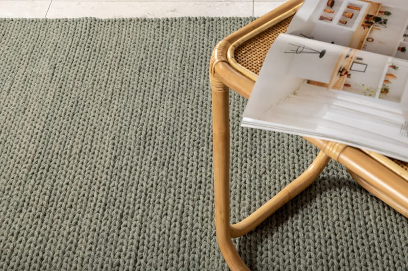 Marta Ullmatta 200x300 cm - Ljusgrön - Textil & mattor - Matta - Modern matta - Ullmatta