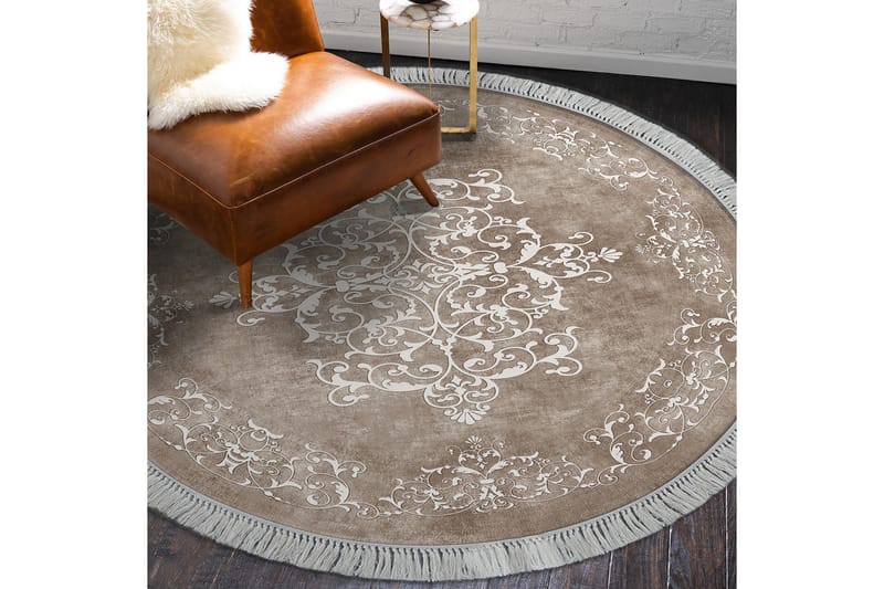 Matta Alanur Home 180 cm Rund - Beige - Textil & mattor - Matta - Stor matta