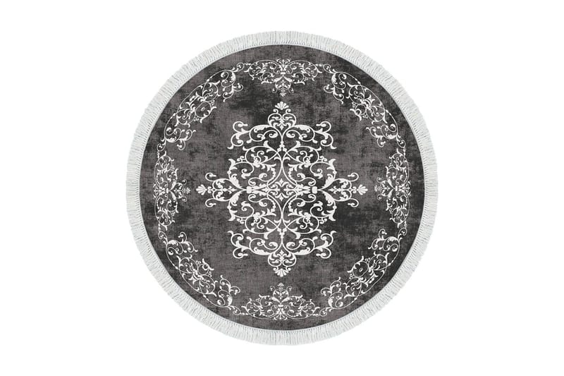 Matta Alanur Home 180 cm Rund - Grå/Vit - Textil & mattor - Matta - Stor matta