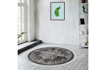 Matta Alanur Home 180 cm Rund - Grå/Vit - Textil & mattor - Matta - Stor matta