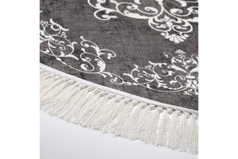 Matta Alanur Home 180 cm Rund - Grå/Vit - Textil & mattor - Matta - Stor matta