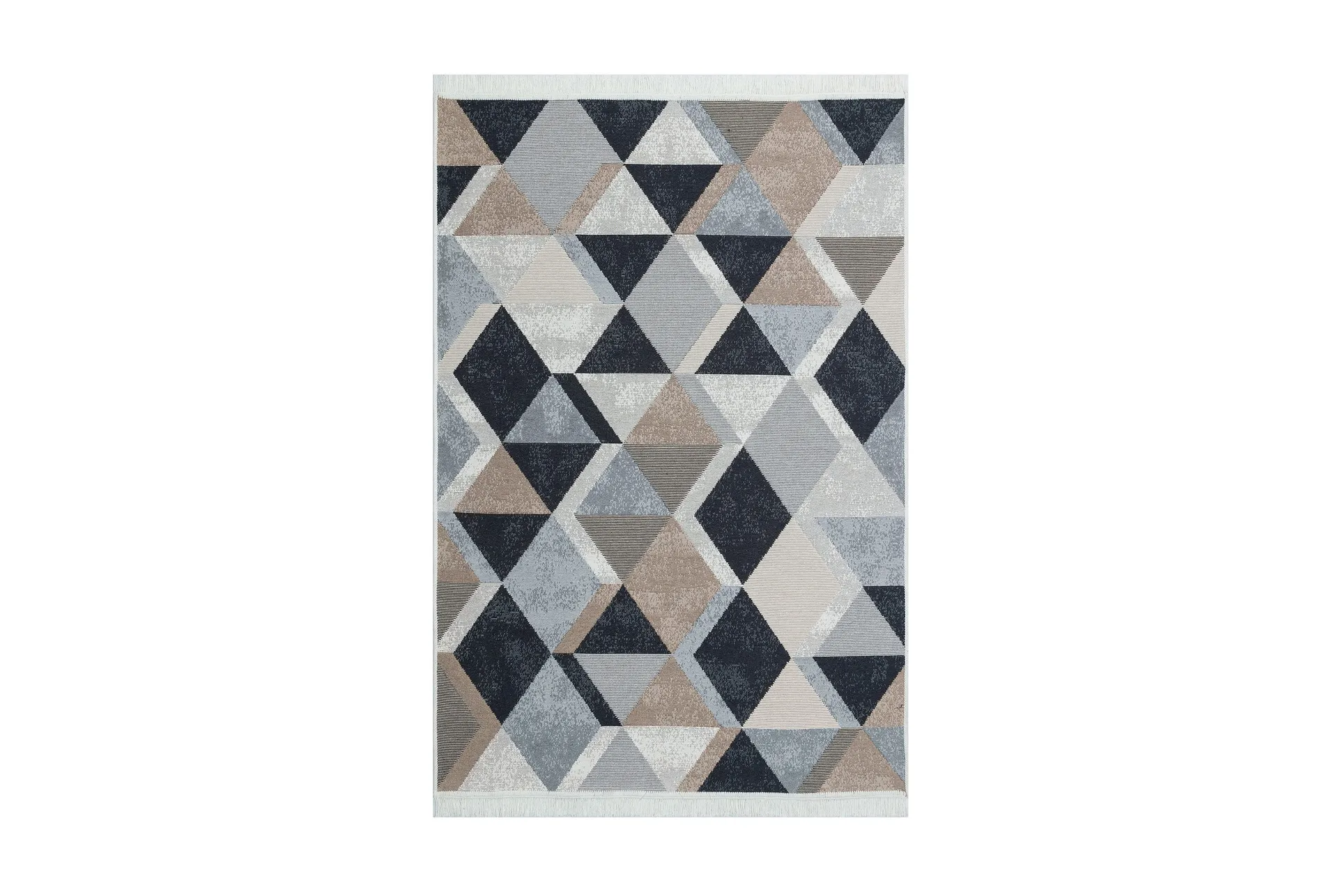 Matta Caleban 160x230 cm - Beige/Svart/Vit/Bomull
