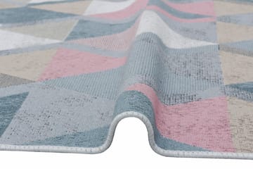 Matta Caleban 160x230 cm - Blå/Rosa/Beige/Grå/Bomull - Textil & mattor - Matta - Stor matta