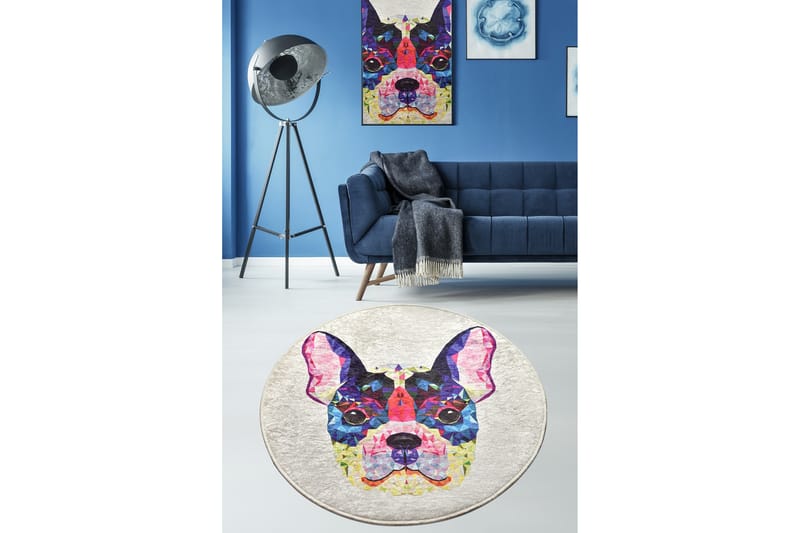 Matta Chilai 100 cm Rund - Multifärgad - Textil & mattor - Matta - Stor matta