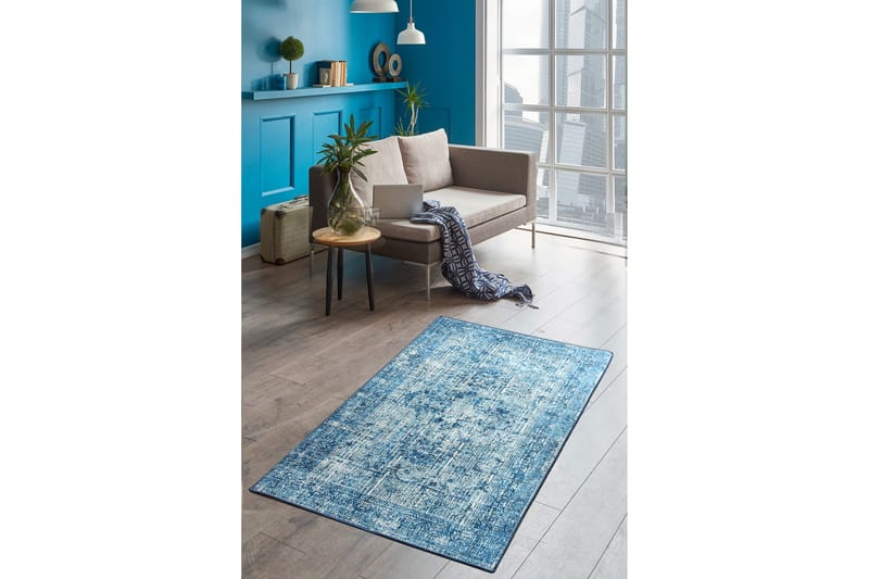 Matta Corabel 160x230 cm - Blå/Sammet - Textil & mattor - Matta - Stor matta