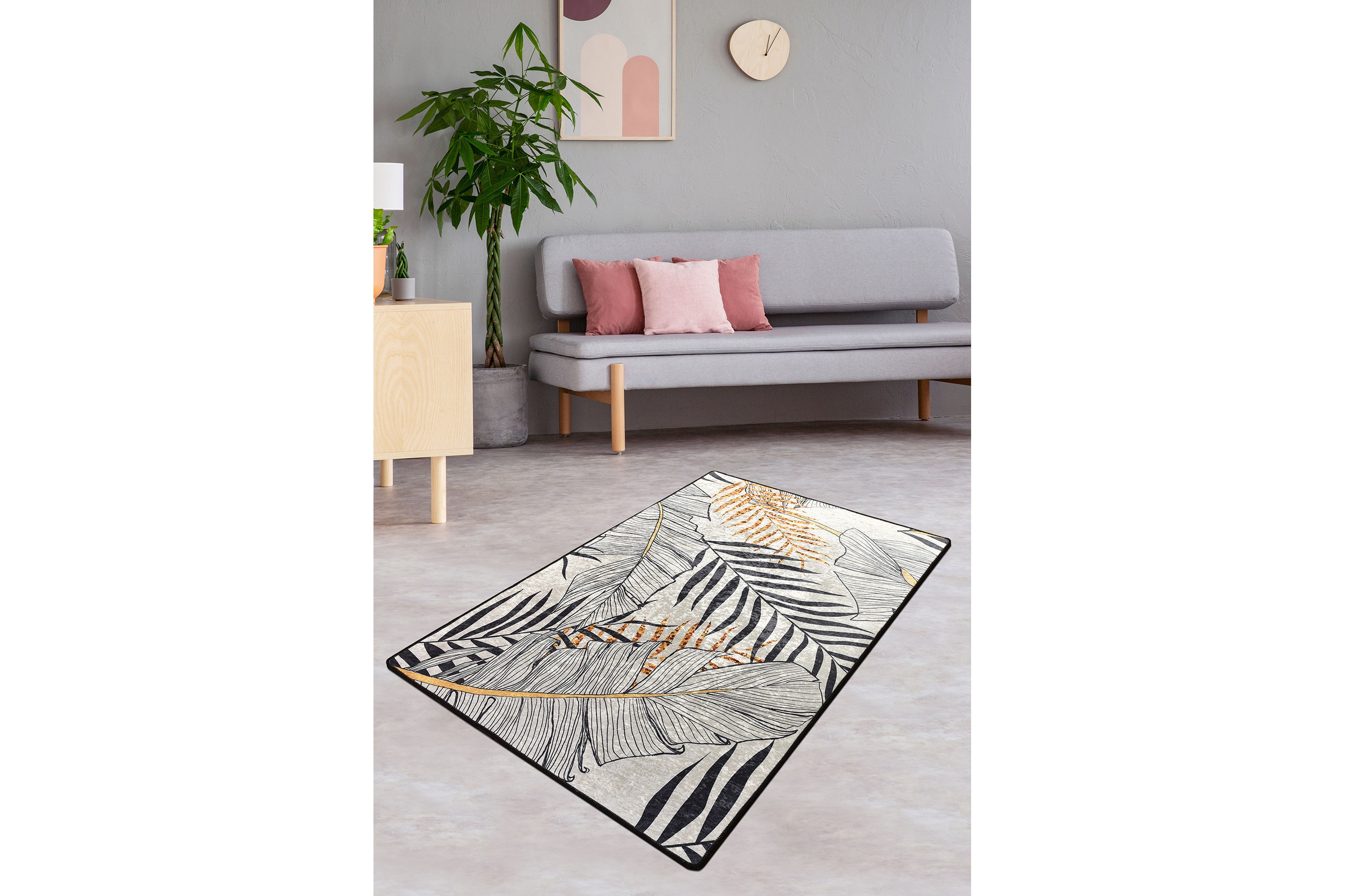 Matta Herbal 160x230 cm Flerfärgad/Sammet