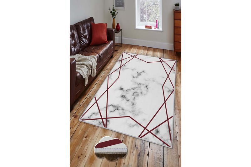 Matta Homefesto 180x280 cm - Multifärgad - Friezematta - Wiltonmatta - Stor matta