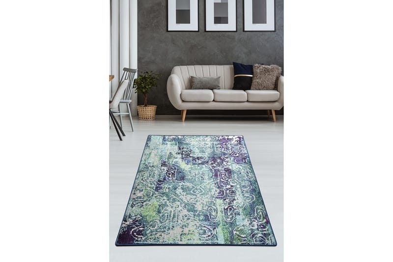 Matta Marcony 160x230 cm - Blå/Sammet - Textil & mattor - Matta - Stor matta