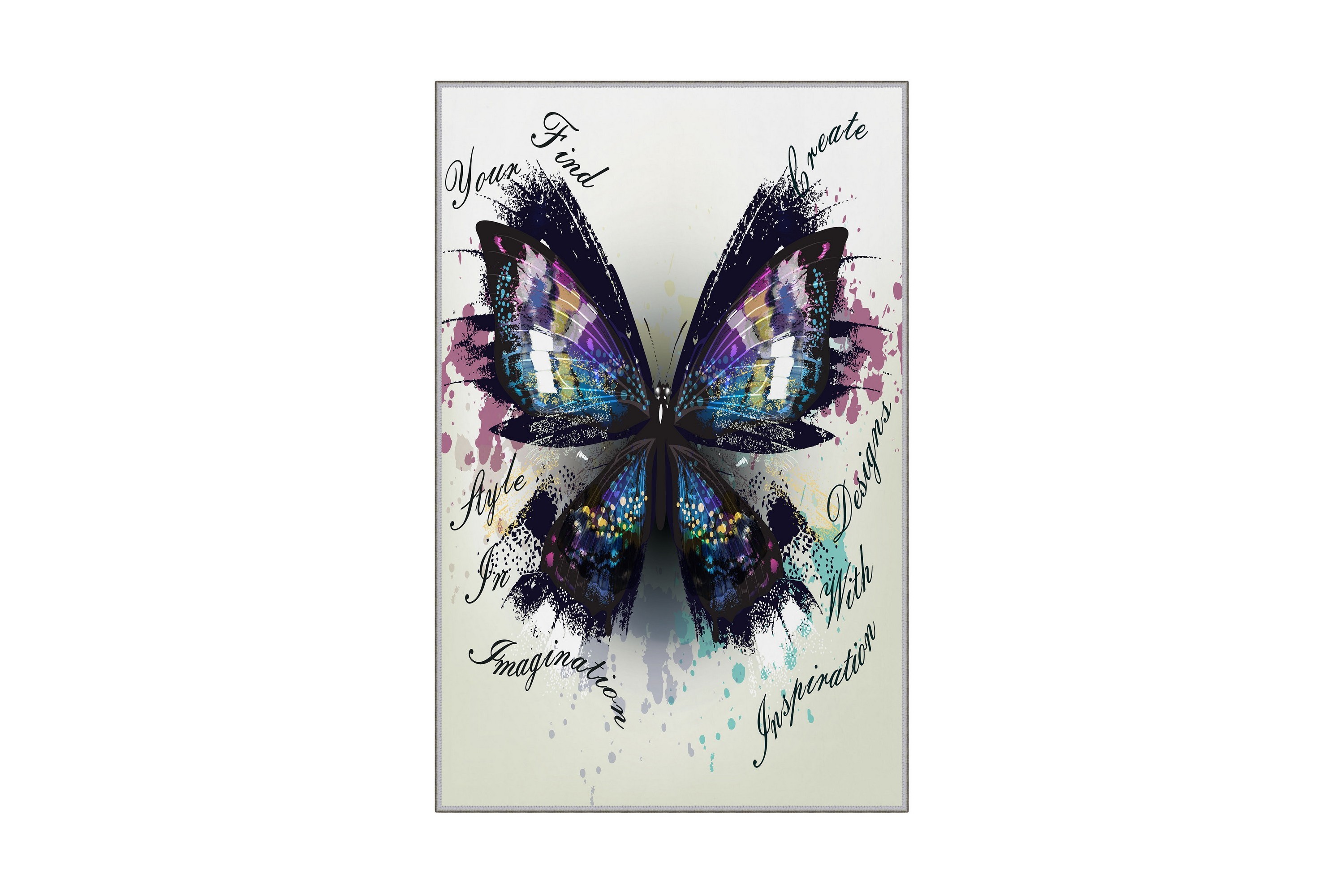 matta tenzile 160x230 cm - flerfärgad