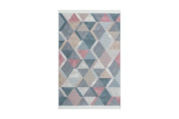 Mihriban Matta 160x230 cm - Blå/Rosa/Beige/Grå/Bomull - Textil & mattor - Matta