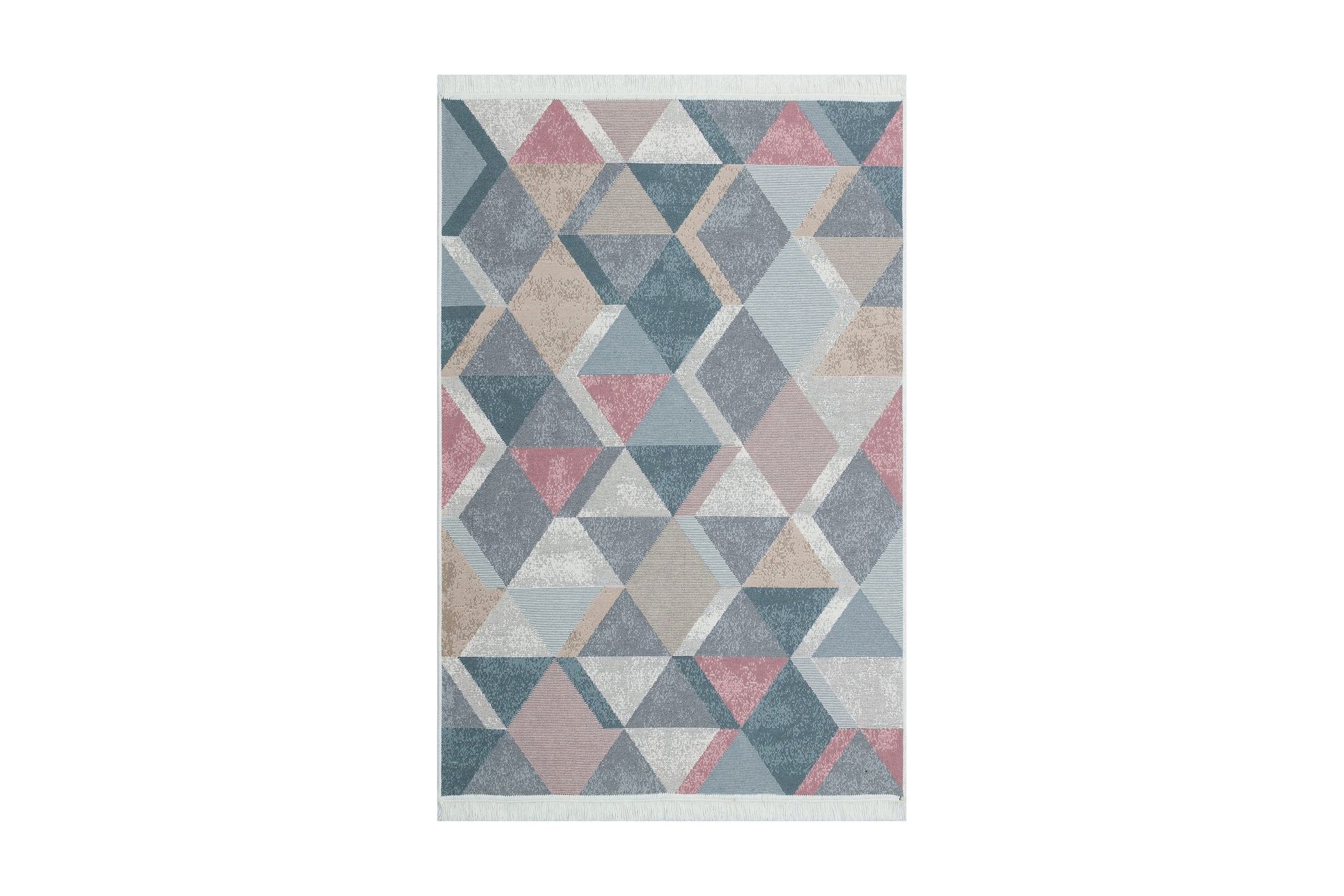Mihriban Matta 160x230 cm - Blå/Rosa/Beige/Grå/Bomull