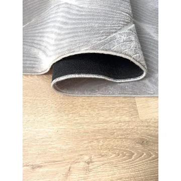 Tvättbar Matta Castello Wave - Grå - Textil & mattor - Matta - Flatvävd matta