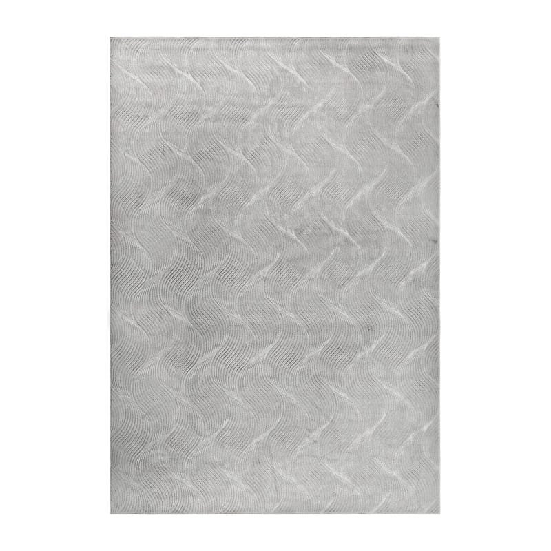 Tvättbar Matta Castello Wave, Grå