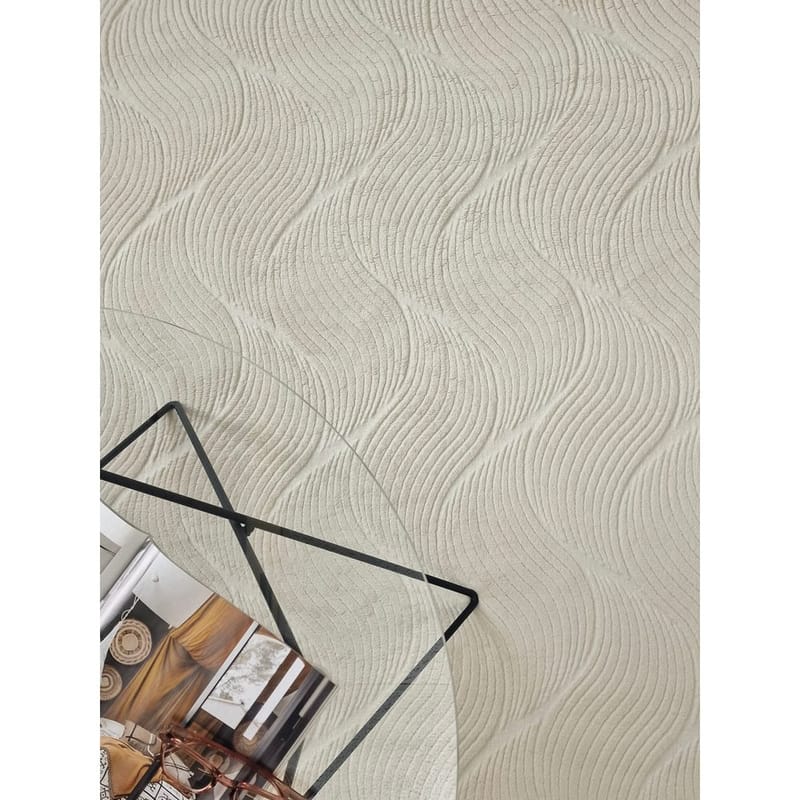 Tvättbar Matta Castello Wave - Natur - Textil & mattor - Matta - Flatvävd matta