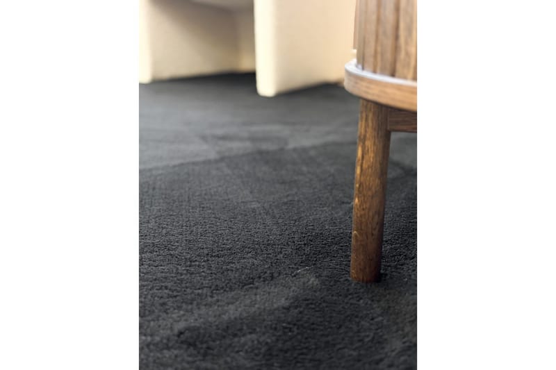 Tvättbar Matta Soft Shape - 160x230 cm, Svart - Textil & mattor - Matta - Flatvävd matta