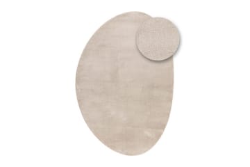 Tvättbar Matta Soft Shape - 200x290 cm, Melerad Linne - Textil & mattor - Matta - Flatvävd matta