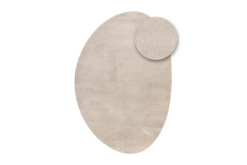 Tvättbar Matta Soft Shape - 200x290 cm, Melerad Linne - Textil & mattor - Matta - Flatvävd matta