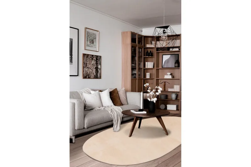 Tvättbar Matta Soft Shape - 200x290 cm, Natur - Textil & mattor - Matta - Flatvävd matta