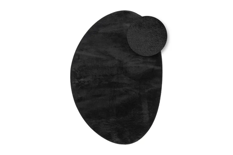 Tvättbar Matta Soft Shape - 200x290 cm, Svart - Textil & mattor - Matta - Flatvävd matta