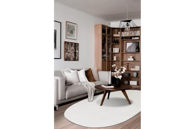 Tvättbar Matta Soft Shape - 200x290 cm, Vit - Textil & mattor - Matta - Flatvävd matta