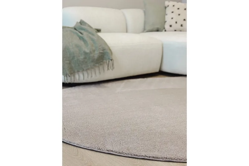 Tvättbar Matta Soft Shape - 240x340 cm, Melerad Linne - Textil & mattor - Matta - Flatvävd matta