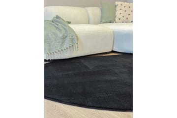 Tvättbar Matta Soft Shape - 240x340 cm, Svart - Textil & mattor - Matta - Flatvävd matta