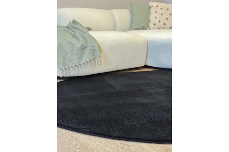 Tvättbar Matta Soft Shape - 240x340 cm, Svart - Textil & mattor - Matta - Flatvävd matta
