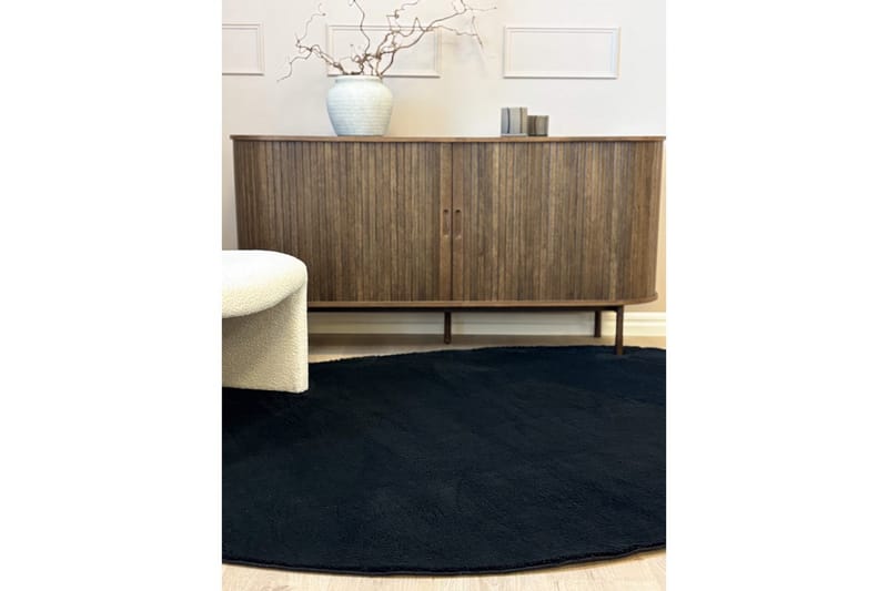 Tvättbar Matta Soft Shape - 240x340 cm, Svart - Textil & mattor - Matta - Flatvävd matta