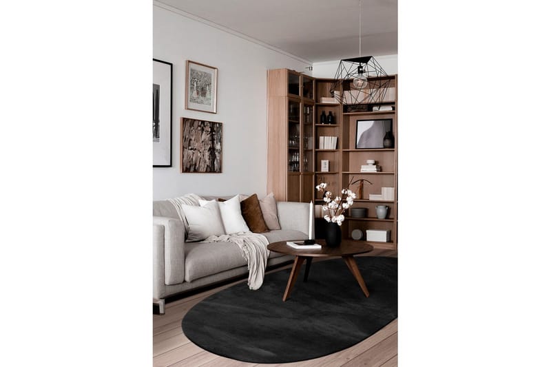 Tvättbar Matta Soft Shape - 240x340 cm, Svart - Textil & mattor - Matta - Flatvävd matta
