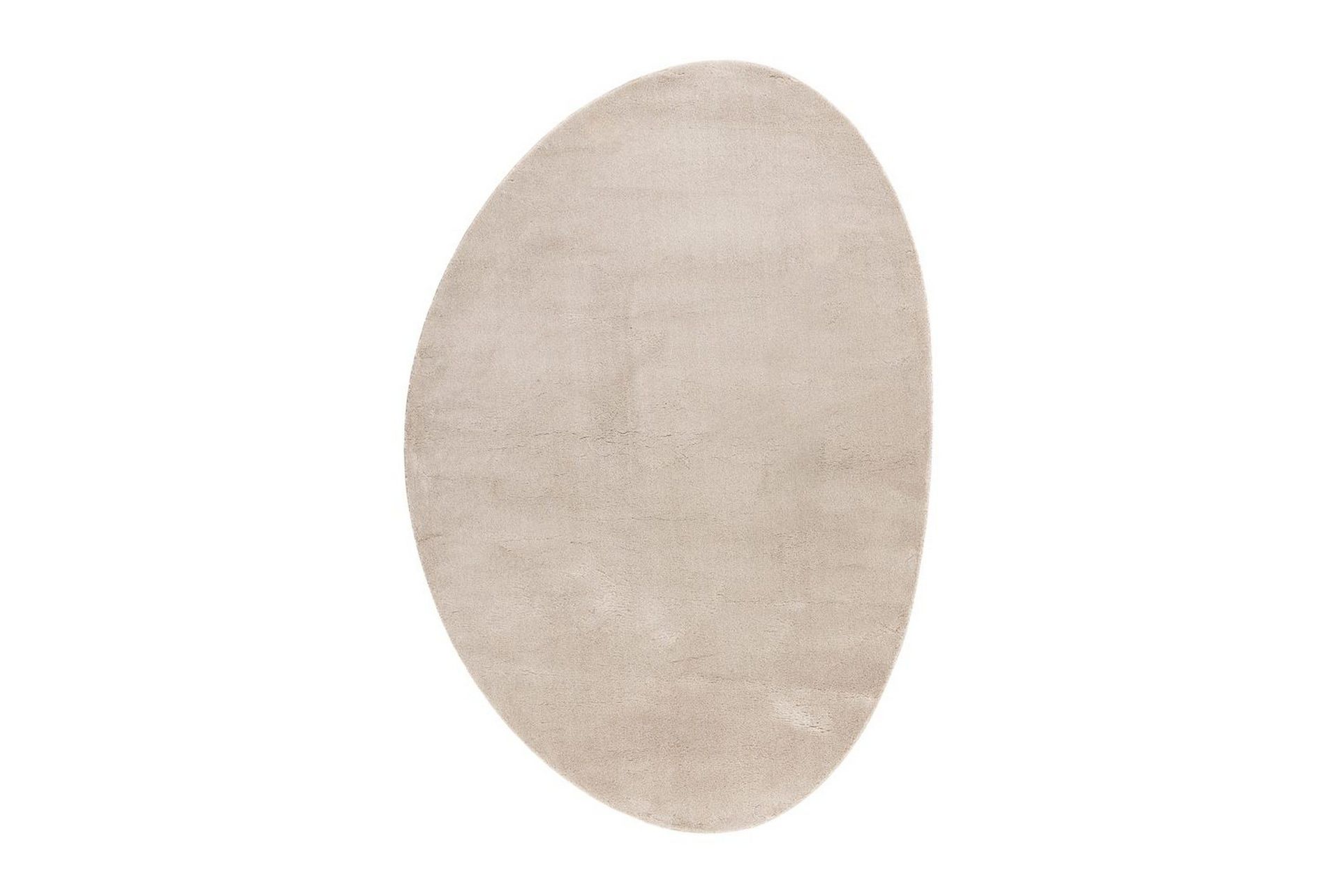 tvättbar matta soft shape - 240x340 cm, melerad linne