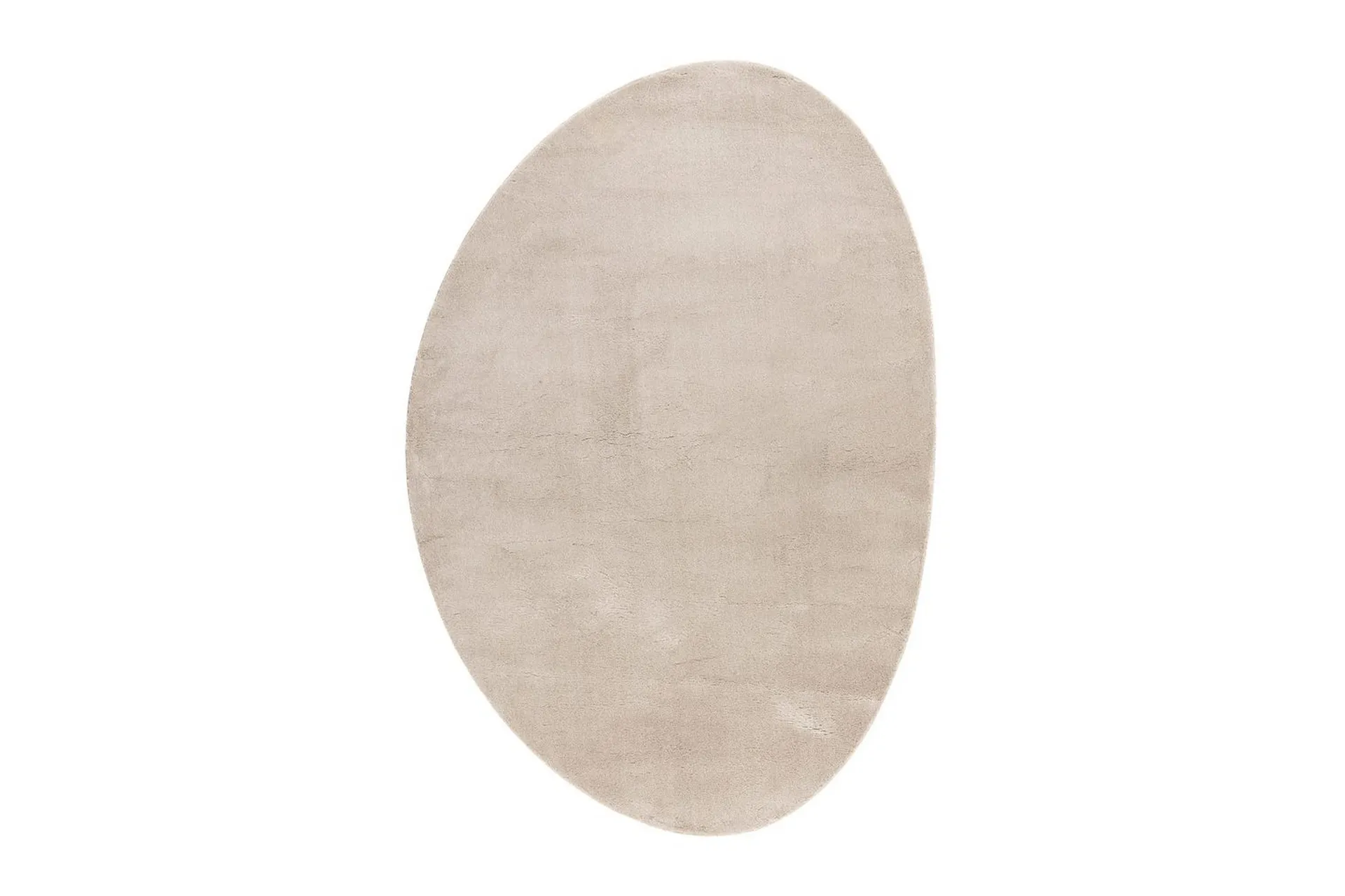 tvättbar matta soft shape - 240x340 cm, melerad linne