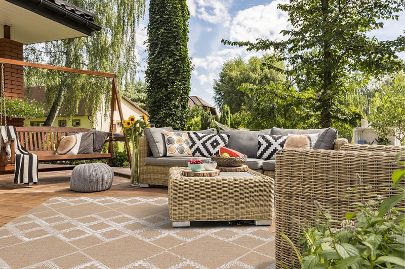 Athena Kilim Utomhusmatta 160x230 cm - Natur - Textil & mattor - Matta - Utomhusmatta