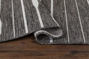 Athena Lines Utomhusmatta 200x290 cm - Grå - Textil & mattor - Matta - Utomhusmatta