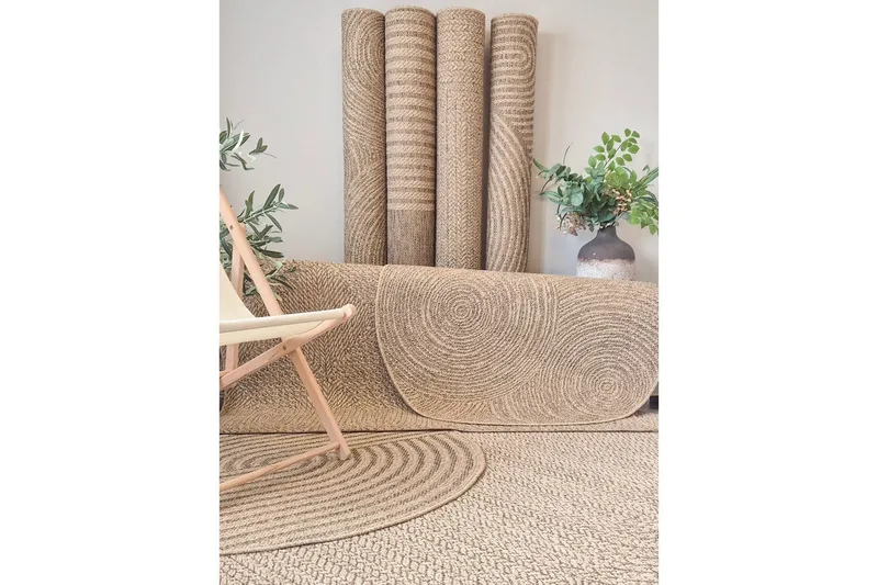 Wiltonmatta Natural Circle 200x290 cm - 200x290 cm - Textil & mattor - Matta - Utomhusmatta - Balkongmatta & altanmatta