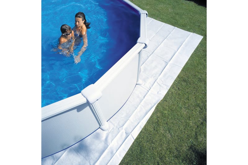 Bottenskyddsmatta till Pool Upp till Ø550 cm - Silver - Textil & mattor - Matta - Utomhusmatta - Tältmatta