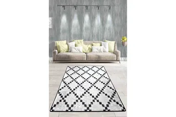 Chass Entrematta 80x200 cm - Vit/Svart/Sammet - Textil & mattor - Matta - Utomhusmatta - Dörrmatta & entrématta