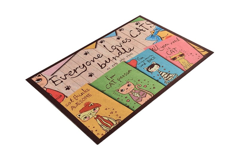 Dörrmatta Bundle 45x70 cm - Flerfärgad - Textil & mattor - Matta - Utomhusmatta - Dörrmatta & entrématta