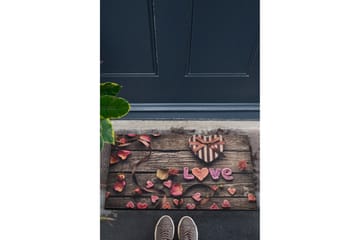 Dörrmatta Romantiline 45x70 cm - Flerfärgad - Textil & mattor - Matta - Utomhusmatta - Dörrmatta & entrématta