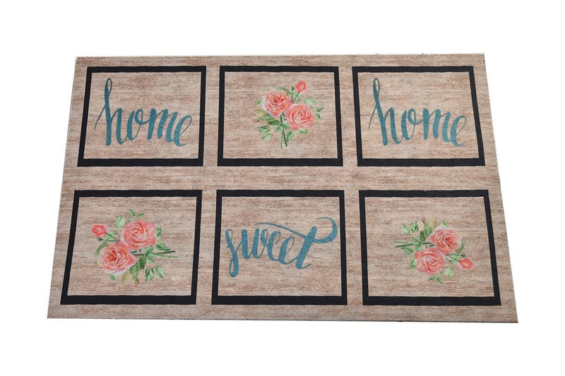 Dörrmatta Rosehome 45x70 cm - Flerfärgad - Textil & mattor - Matta - Utomhusmatta - Dörrmatta & entrématta